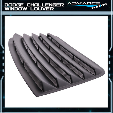 PUR ABS Rear Window Louver Kit 08-up Dodge Challenger - Click Image to Close